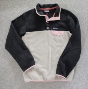 Patagonia Synchilla Pink Grey Cream Worn Wear